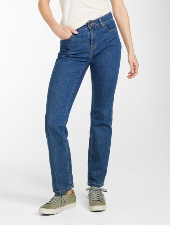 L.L. Bean Denim - L.L. Bean Classic Fit Straight-Leg Jeans in Blue Medium Tall Length